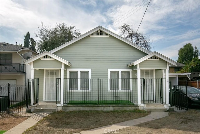 view of bungalow