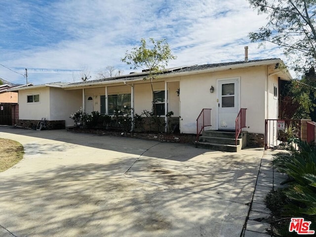 view of ranch-style house