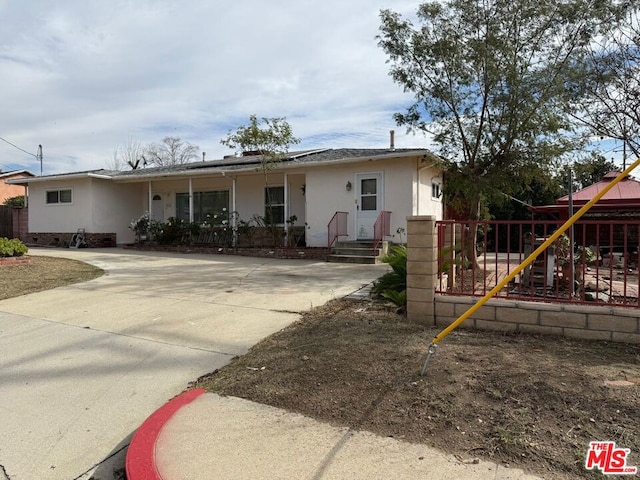 view of front of home