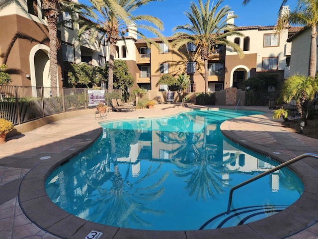 view of pool with a patio