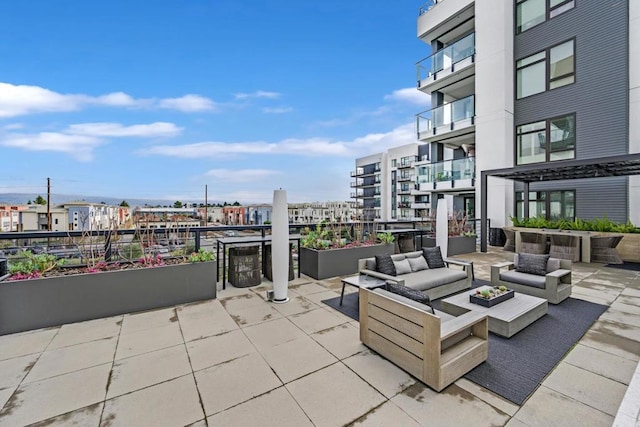 view of patio / terrace featuring outdoor lounge area