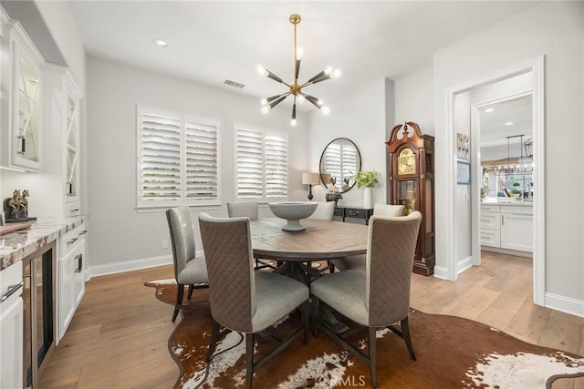 view of dining room