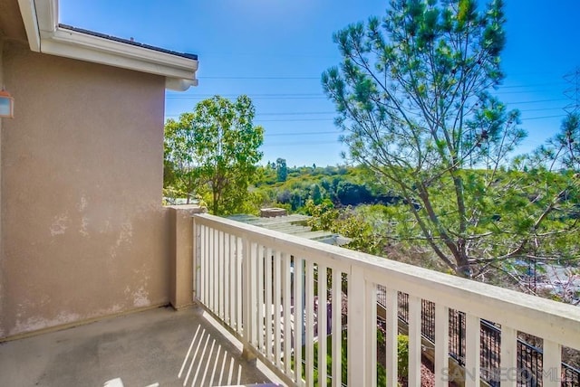 view of balcony