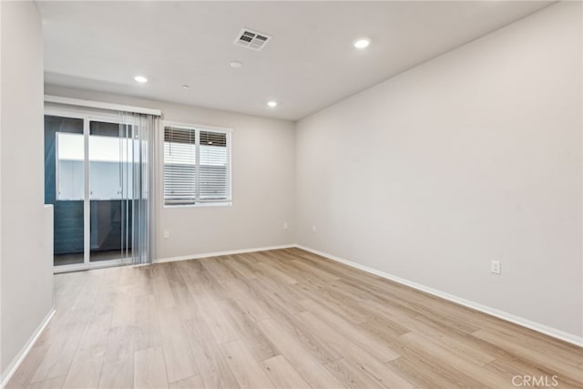 2720 Crozier Ct, Pomona, CA 91767 - unfurnished room featuring light wood finished floors, recessed lighting, and baseboards