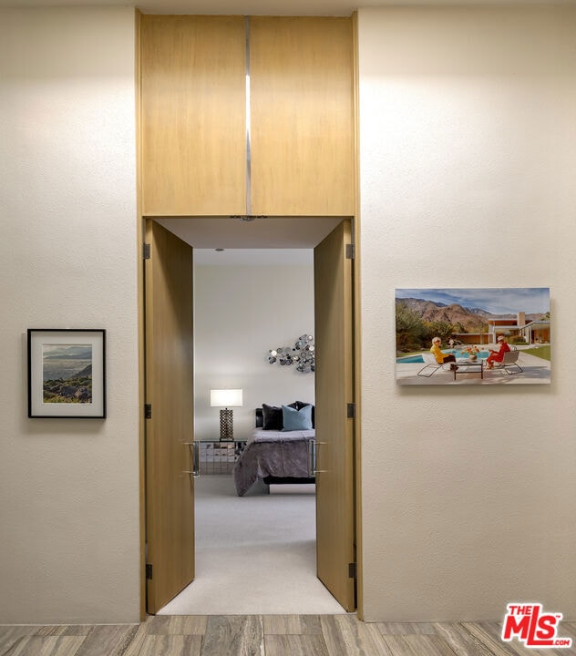 interior space with light wood-type flooring