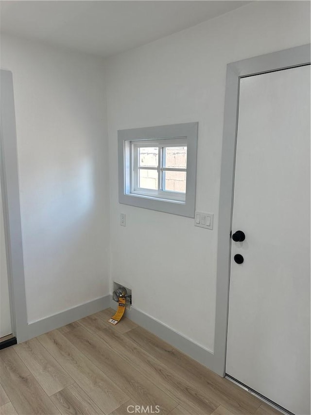 interior space with light wood-type flooring