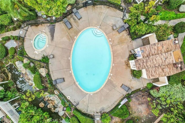 4900 N Grand Ave Unit 325, Covina, CA 91724 - bird's eye view of a pool area