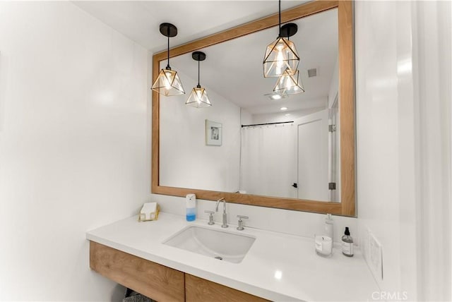 bathroom featuring vanity