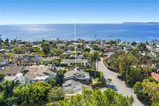 1900 Catalina St, Laguna Beach, CA 92651 - birds eye view of property with a water view and a residential view