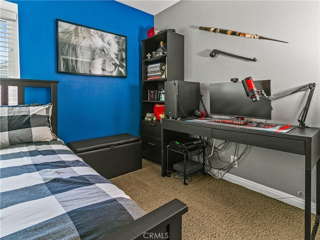 bedroom with baseboards