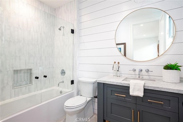 409 39th St, Newport Beach, CA 92663 - bathroom featuring vanity, bathtub / shower combination, and toilet