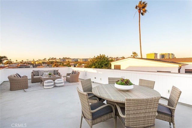 409 39th St, Newport Beach, CA 92663 - view of patio / terrace with an outdoor living space