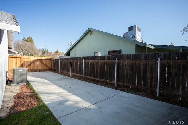 exterior space featuring central AC unit