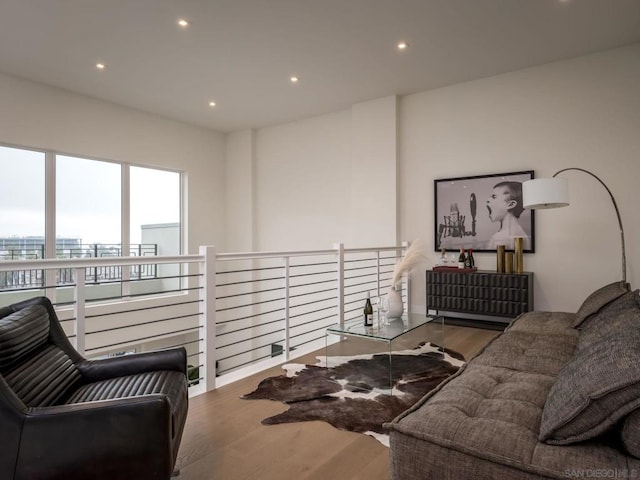 interior space featuring hardwood / wood-style floors