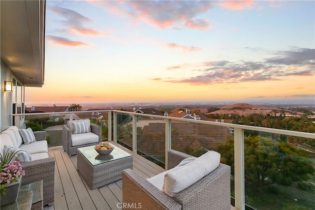 balcony with an outdoor living space