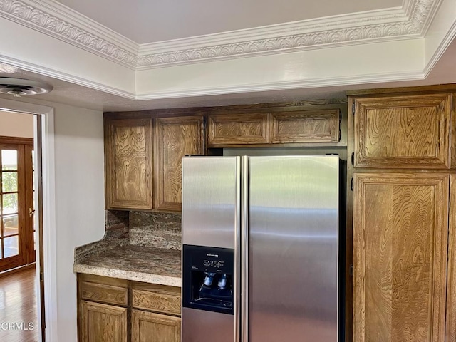 205 Pirie Rd Unit 64, Ojai, CA 93023 - kitchen with stainless steel fridge and light countertops