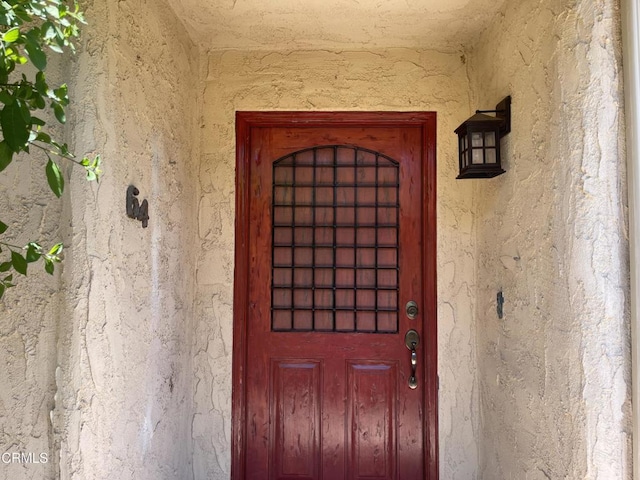 205 Pirie Rd Unit 64, Ojai, CA 93023 - doorway to property with stucco siding