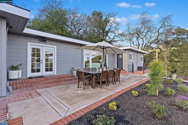 view of patio / terrace with french doors