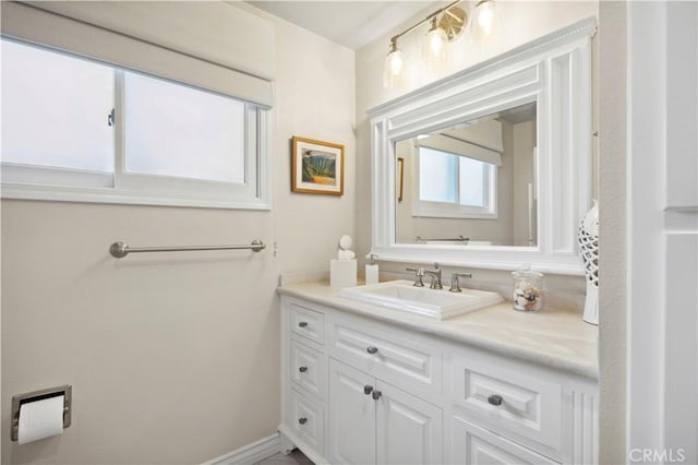 bathroom with vanity