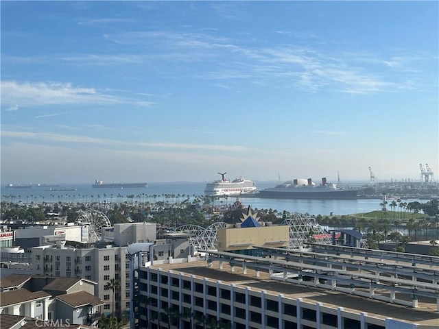 city view with a water view