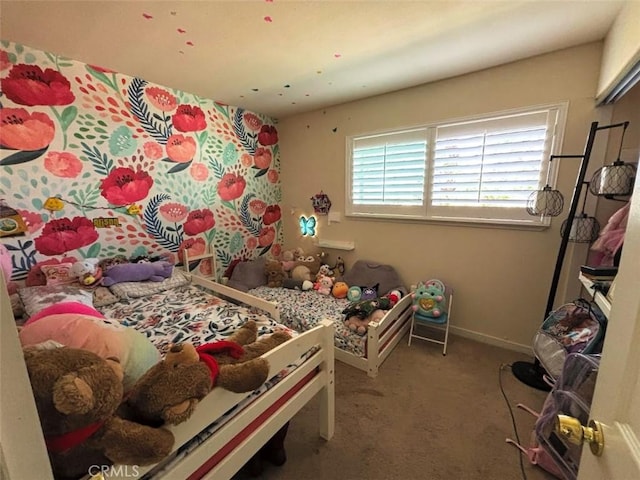 bedroom featuring carpet flooring