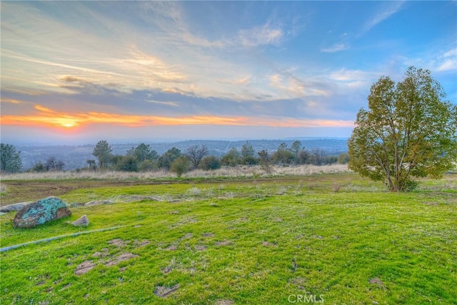 exterior space with a rural view