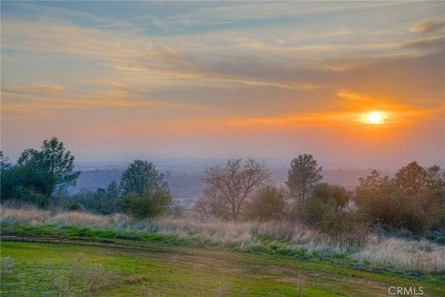 view of nature at dusk