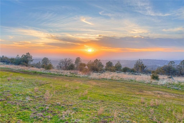 view of nature at dusk