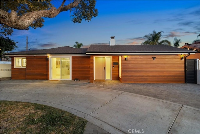 view of ranch-style home