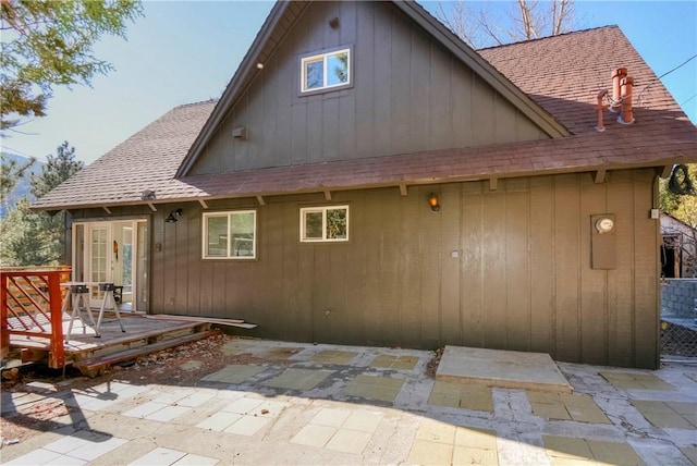 rear view of house featuring a patio area