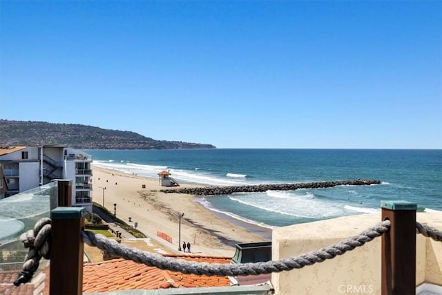 water view with a beach view