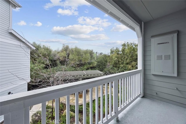 view of balcony