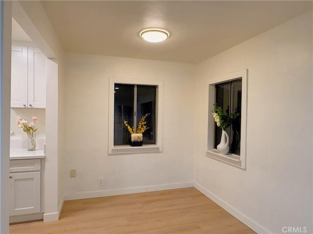 interior space featuring light hardwood / wood-style floors