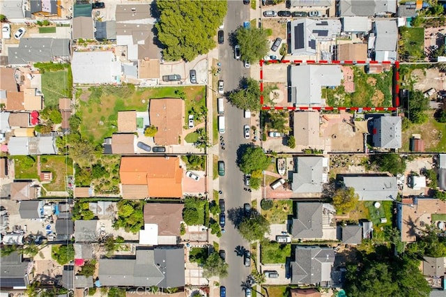 birds eye view of property featuring a residential view