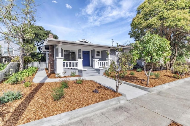 bungalow-style house with a porch