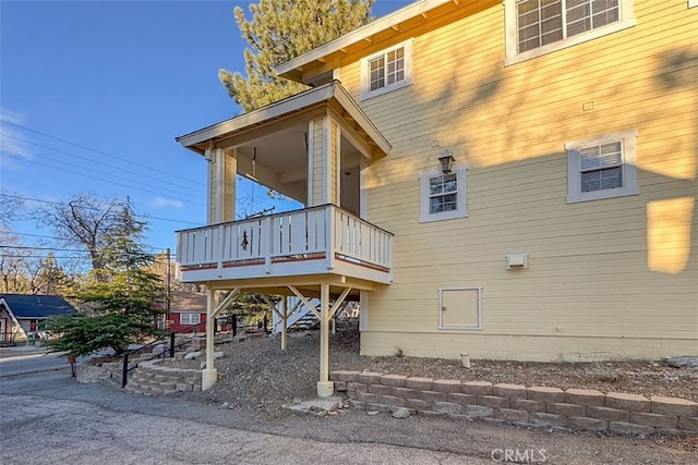 view of rear view of house