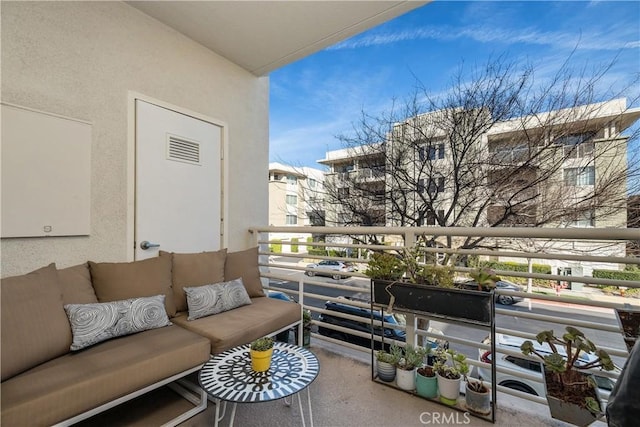 balcony with outdoor lounge area