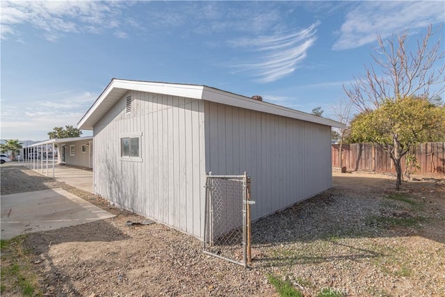 view of outbuilding