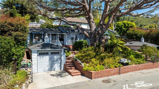 2130 Glenneyre St, Laguna Beach, CA 92651 - view of front facade with concrete driveway