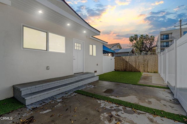 exterior space featuring a patio area