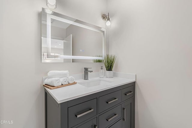 bathroom featuring vanity