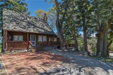 view of front of home with covered porch