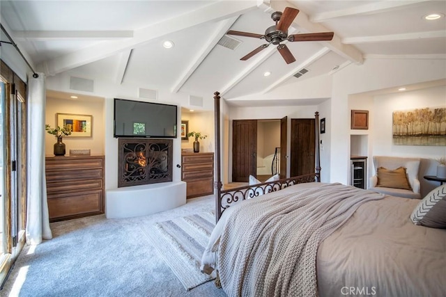 31872 Paseo Cielo, San Juan Capistrano, CA 92675 - bedroom featuring carpet floors, recessed lighting, and a ceiling fan