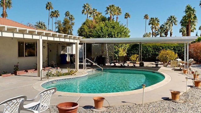 view of pool with a patio