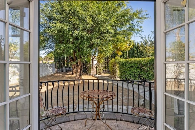 view of balcony