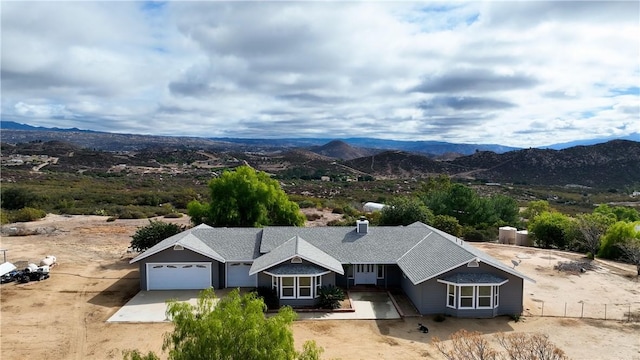 40350 Exa Ely Rd, Hemet, CA 92544 - aerial view of property and surrounding area featuring a mountain backdrop