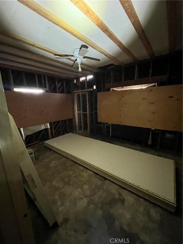 view of basement