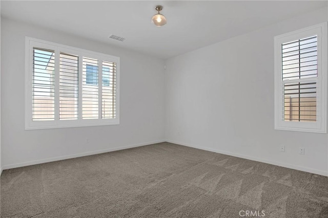 view of carpeted empty room