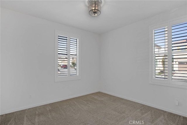 view of carpeted empty room