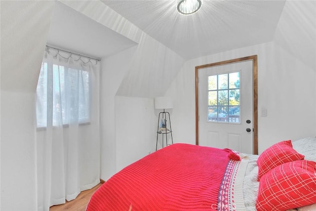 bedroom featuring light hardwood / wood-style flooring